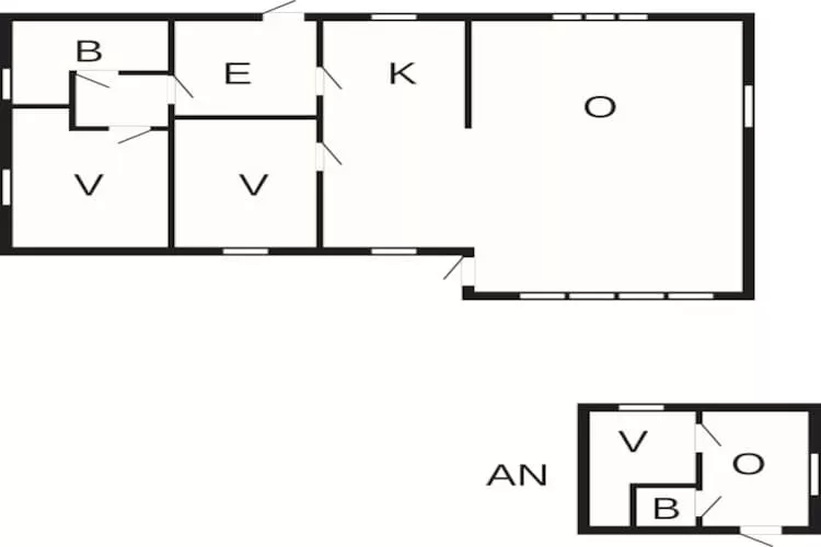 6 person holiday home in Væggerløse-Floor plan