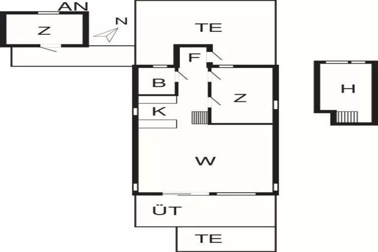 4 person holiday home in Ebeltoft-Floor plan