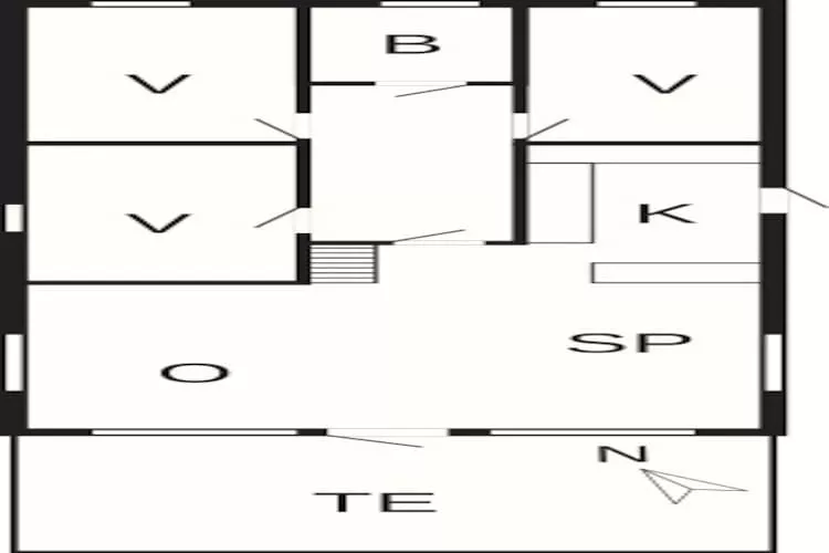 Maison de vacances pour 6 a Ulfborg-Plan