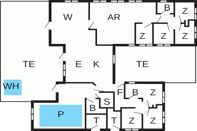 Maison de vacances pour 18 a Fjerritslev-Plan