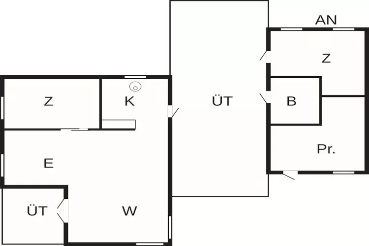 Maison de vacances pour 4 a Frederiksværk-Plan