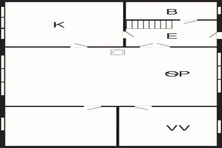 6 person holiday home in Hasle-Floor plan