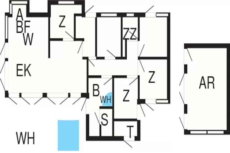 10 person holiday home in Løkken-Floor plan