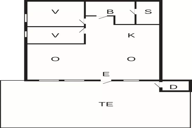 Maison de vacances pour 5 a TEGEFJÄLL-Plan d'étage