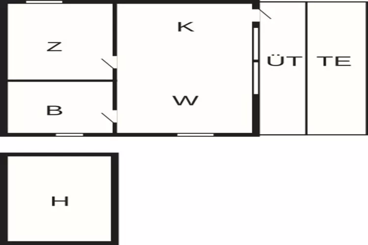 Maison de vacances pour 4 a Folkestad-Plan d'étage