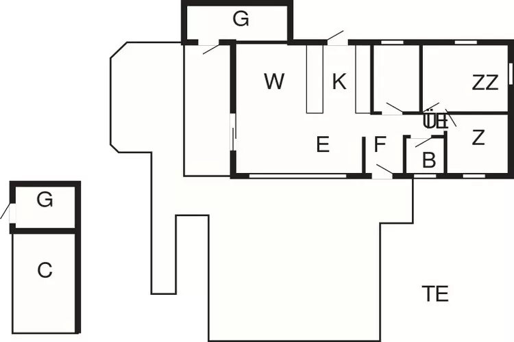 6 person holiday home in Læsø-Floor plan