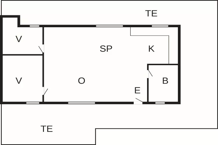 Maison de vacances pour 6 a Skagen-Plan