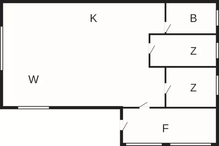 4 person holiday home in Oksbøl-Floor plan