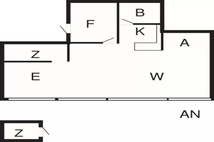 6 person holiday home in Ebeltoft-Floor plan