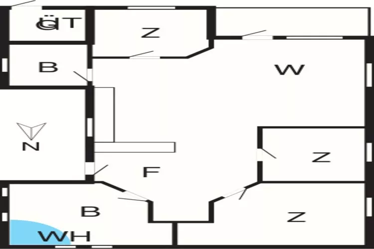 6 person holiday home in Thyholm-Floor plan