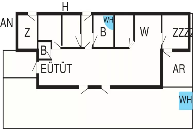 12 Personen Ferienhaus in Ansager-Grundriss