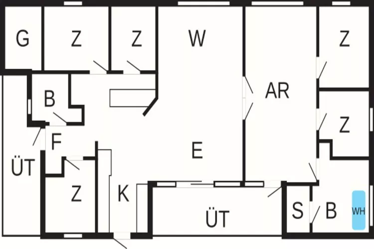 10 person holiday home in Ebeltoft-Floor plan