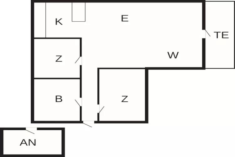 6 person holiday home in Harboøre-Floor plan