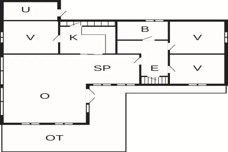 Maison de vacances pour 6 a Hvide Sande-Plan