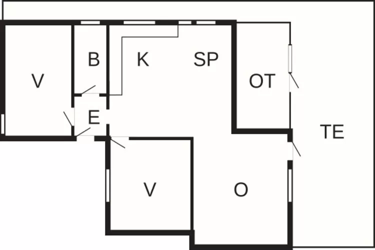 Maison de vacances pour 6 a Jægerspris-Plan