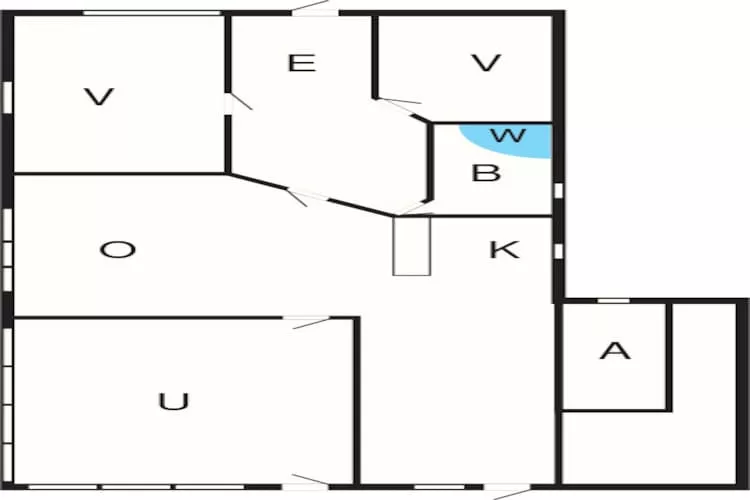 6 person holiday home in Vinderup-Floor plan