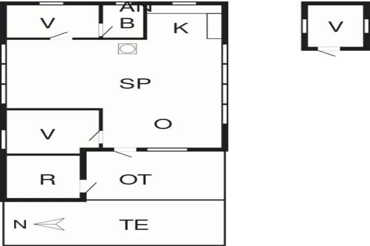 6 Personen Ferienhaus in Gedser-Grundriss