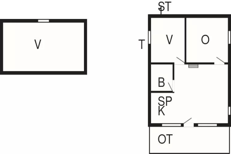6 person holiday home in Hovborg-Floor plan