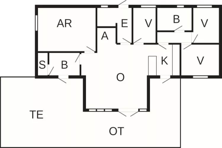 8 Personen Ferienhaus in Væggerløse-Grundriss