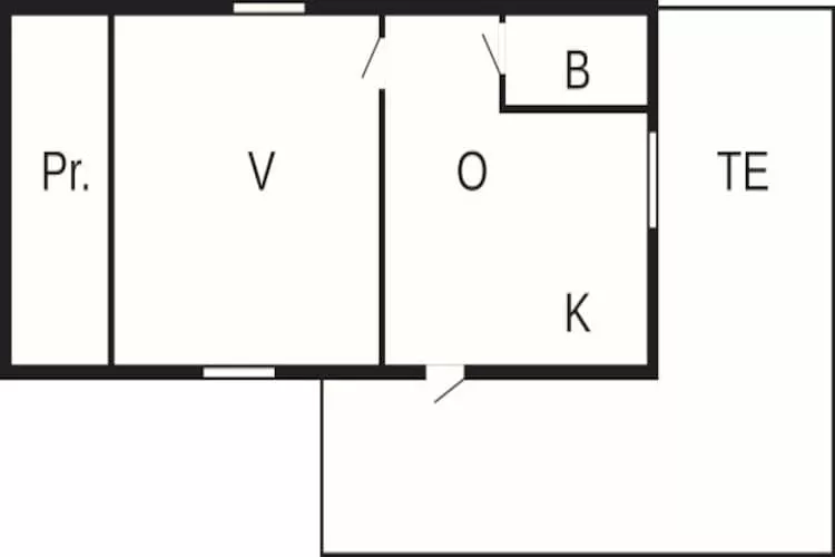 2 person holiday home in Falkenberg-Floor plan