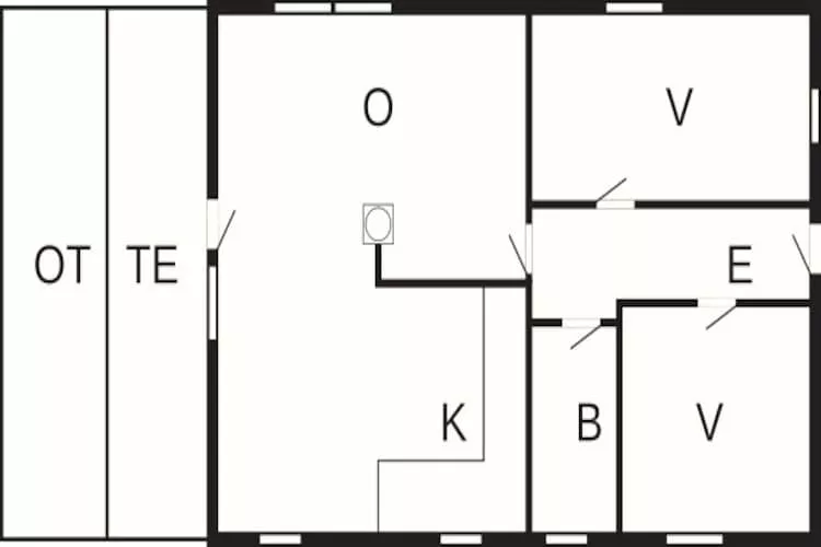 5 person holiday home in Rømø-Floor plan