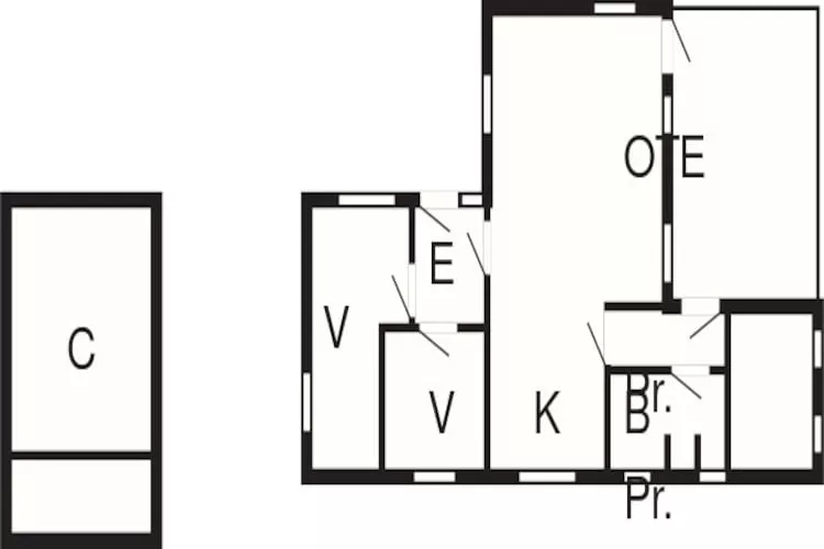 4 person holiday home in Oksbøl-Floor plan