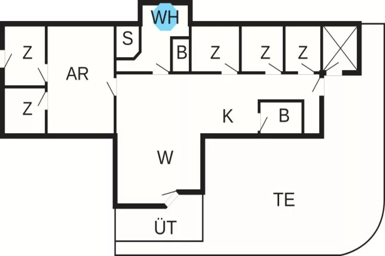 12 person holiday home in Ebeltoft-Floor plan