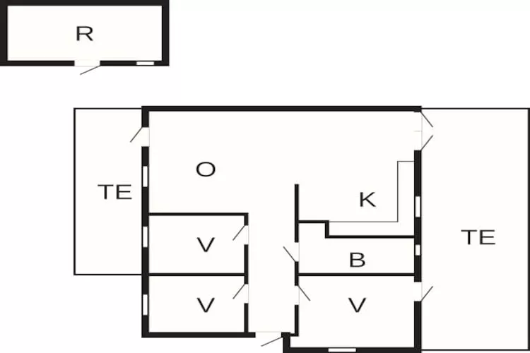 Maison de vacances pour 6 a Gilleleje-Plan