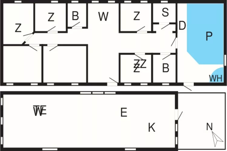 12 person holiday home in Lemvig-Floor plan