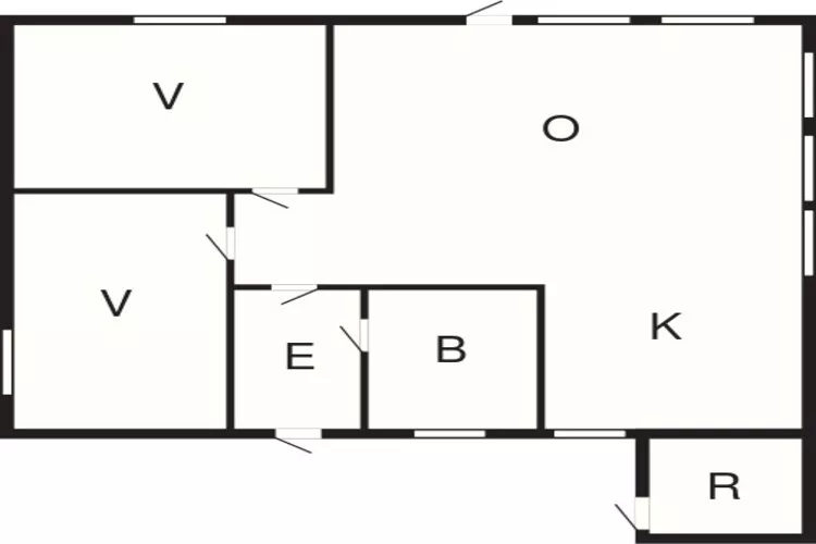 6 person holiday home in Roslev-By Traum-Floor plan