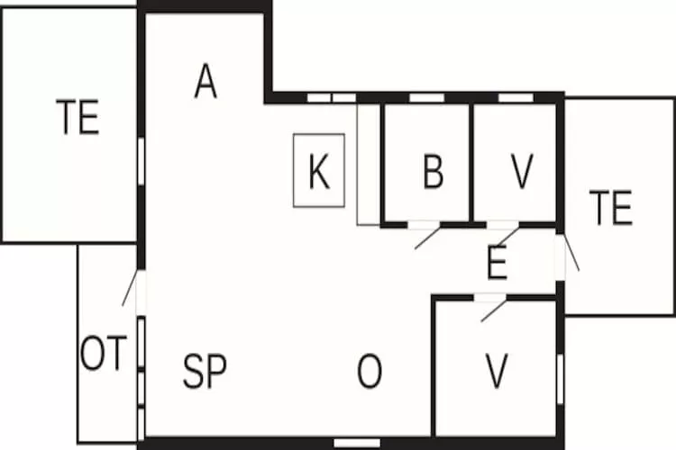 Maison de vacances pour 5 a Jægerspris-By Traum-Plan