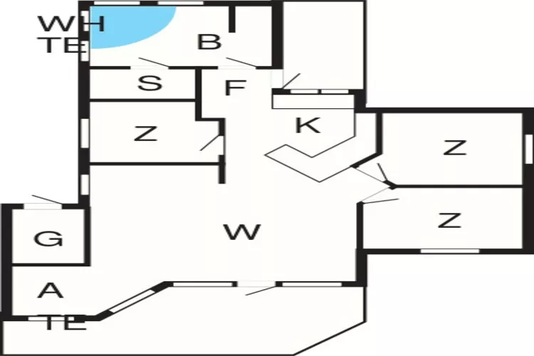 8 person holiday home in Humble-Floor plan