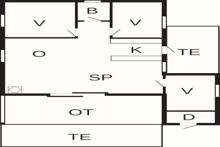 6 person holiday home in Struer-By Traum-Floor plan