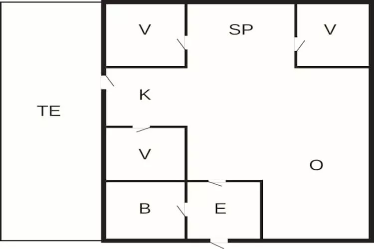 7 person holiday home in Hjørring-By Traum-Floor plan