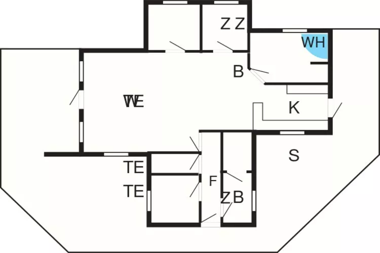 8 person holiday home in Spøttrup-By Traum-Floor plan