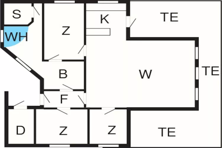 6 person holiday home in Spøttrup-By Traum-Floor plan