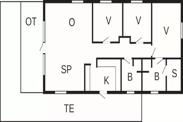 8 person holiday home in Løkken-By Traum-Floor plan