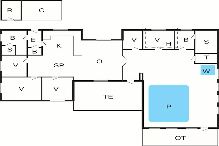12 person holiday home in Pandrup-By Traum-Floor plan