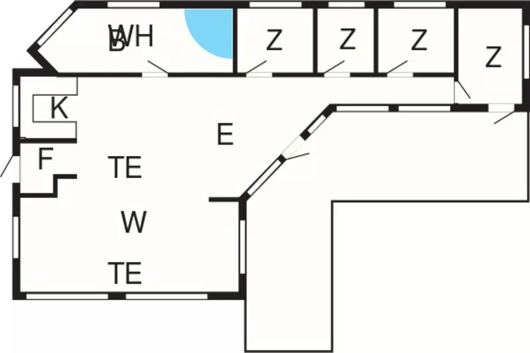Cozy Beach House in Vejers - By Traum Ferienwohnungen-Floor plan
