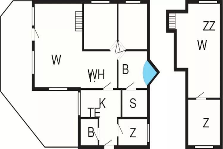 8 person holiday home in Nørre Nebel-Floor plan