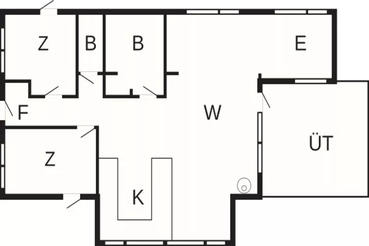 Maison de vacances pour 5 a Malling-By Traum-Plan
