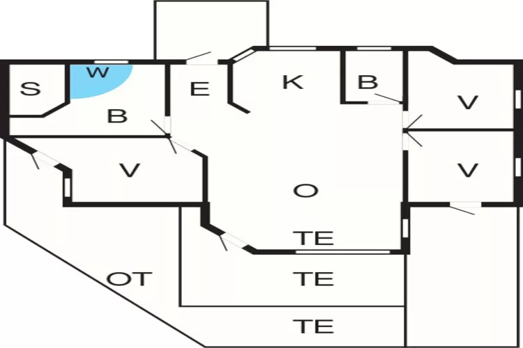 8 person holiday home in Rødby-By Traum-Floor plan