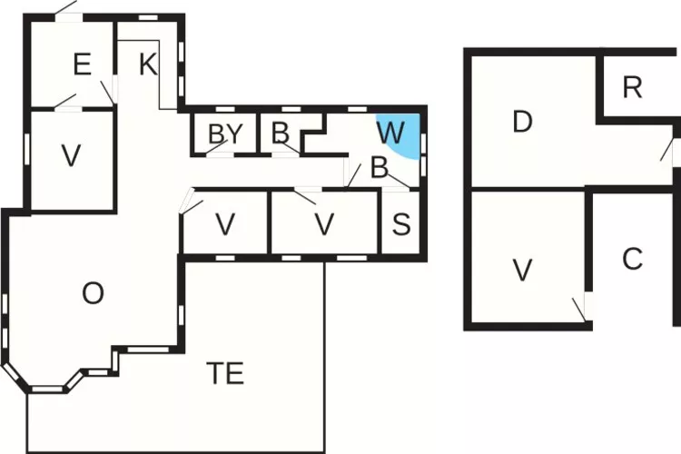 8 Personen Ferienhaus in Væggerløse-By Traum-Grundriss