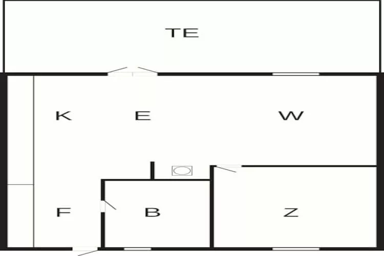 2 person holiday home in Skagen-By Traum-Floor plan