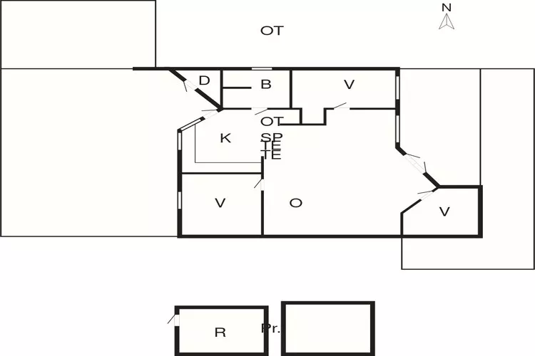 6 Personen Ferienhaus in Børkop-By Traum-Grundriss