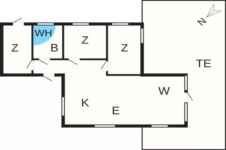 6 Personen Ferienhaus in Vestervig-By Traum-Grundriss