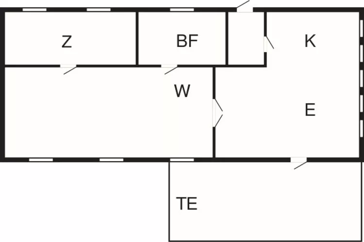 Maison de vacances pour 4 a Østermarie-By Traum-Plan