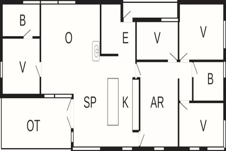 Maison de vacances pour 8 a Hornbæk-By Traum-Plan d'étage