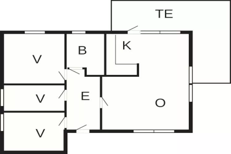 5 person holiday home in Utvik-By Traum-Floor plan