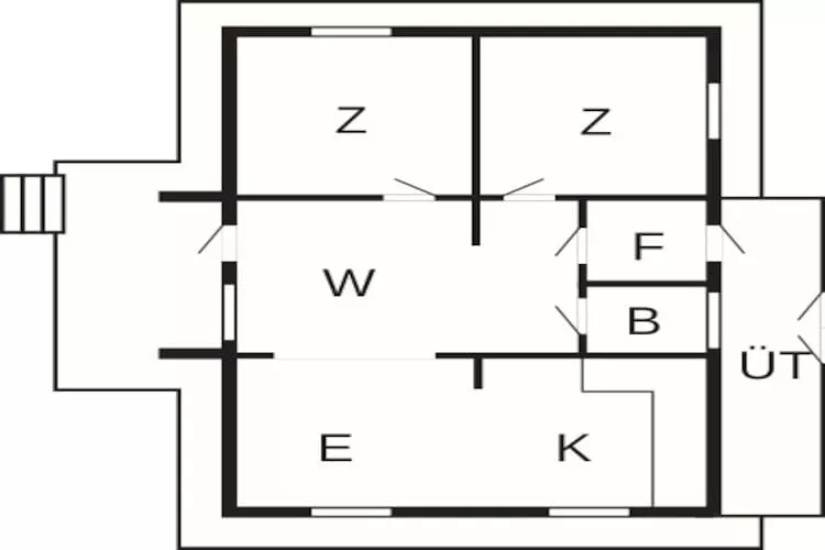 5 person holiday home in Brekke-By Traum-Floor plan